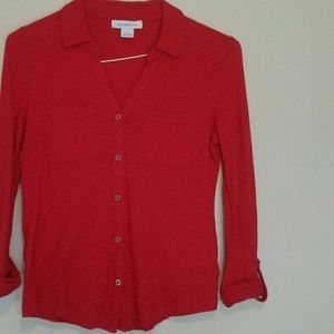 Red blouse